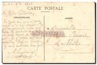 NANCY - Praça da Carrière — Imprimeries Réunies de Nancy, n°35 — Verso