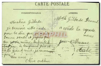 Vue aérienne de Lyon — Grande Semaine d'Aviation à Lyon, 7 au 15 mai 1910 — Vue prise de la Tour Métallique à Fourvière — LL. — N° 397 — Verso