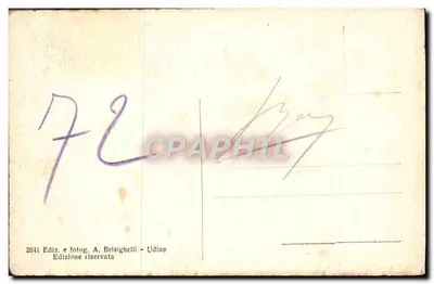 Udine - Santuário da Madonna delle Grazie — editor A. Brisighelli, n° 2641 — Verso