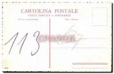Wenecja - Piazzetta — widok na plac z kolumnami i pałacami — n° 0786 — Rewers