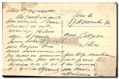 Rouen — A Grande Relógio — Edição La Gigogne, n° 458 — Verso