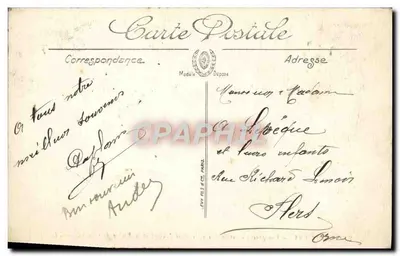 Poitiers — Ogólny widok na rzekę Clain, most Joubert i skałę Coligny — LL. — Rewers