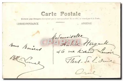 PAU — O Castelo de Henri IV. Estátua de Gaston Phébus — Edit. Especial das Nouvelles Galeries — Verso