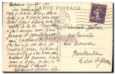 Bordeaux — As Allées de Tourny — BR — Verso