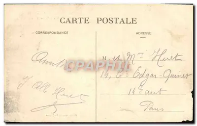 Le Tréport — Les Falaises et les Rochers — Édition Arnault, Le Tréport — Verso
