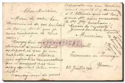 केले के पेड़ों के नीचे — नाइस के आसपास — E. Isenbart, सैलोन 1911 — पीछे