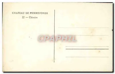 Zamek w Pierrefonds — Chimera — Wydawca nieodczytelny — Rewers