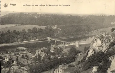 A Meuse vista dos rochedos de Warenne e de Champalle — Dvoir — Ed. Neils, Bruxelas, n°16