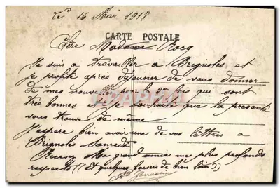 Capela N. D. d'Espérance - Brignoles — editor desconhecido, n° 1445 — Verso