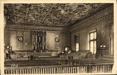Sala das Sessões do Parlamento em Rouen — Palácio de Justiça, hoje Tribunal de Assises — Edições YVON