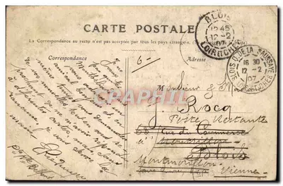 Montbéliard — Zamek widziany z Peronu — Kolekcja J. M. H. — Rewers