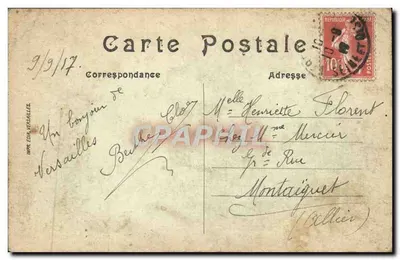 Parc van Versailles — Bassin de Neptune — Impr. EMA, Versailles, n° 56 — Achterkant