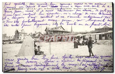 Widok plaży w Granville — Normandia — Wydawca: La C.P.A. nr 17