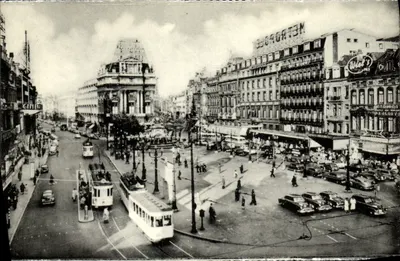 Praça de Brouckère — Bruxelas — n° de série não visível