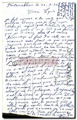 Forêt de Fontainebleau — Entrée de la Grotte du Furet — Collectios Artistique L. M. n°160 — Achterkant