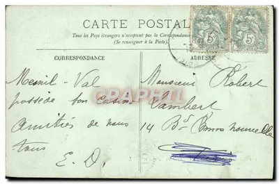 Mesnil-Val — O Casino e suas Terrasses — LL. n°174 — Verso