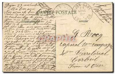 Dijon - Hotel de Vogüé — L. V., uitgever, n° 635 — Achterkant