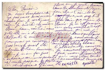 Fille tenant un panier de fleurs — scène de fête — éditeur non visible, n° de série non lisible — Verso