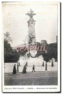 Monumento de Gambetta — Paris — Coleção Petit Journal