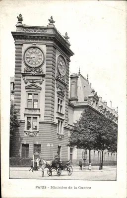 Paris - Ministério da Guerra — editor não visível, número de série não legível
