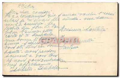 Een Goedemorgen — Decoratieve ansichtkaart met portretten — E.B.P. — Achterkant