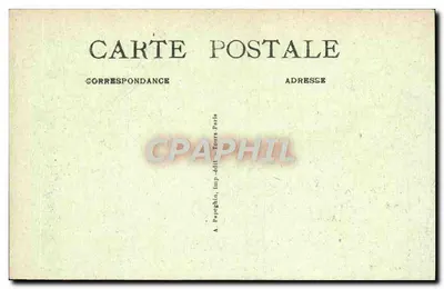 Chambord — Zamek — Les Combles - A.P. — Rewers