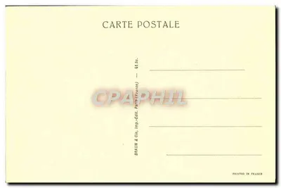Muzeum Louwra — Skulptura egipska: Byk Apis — Braun & Cie, Paryż — Rewers