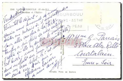 Elcée — Widok parku i kościoła — Elcée — Rewers