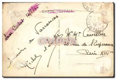 La Ciotat (B.-du-R.) — La Jetée et le Phare — éditeur Tardy — Verso