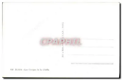 Las Gorges de la Chiffa — BLIDA — C.A.P. (serie 148) — Reverso
