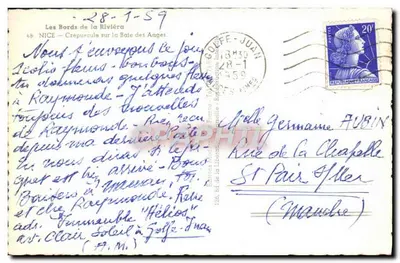 Krajobraz Rivierii — Crépucale nad Zatoką Aniołów — Ryner — Rewers