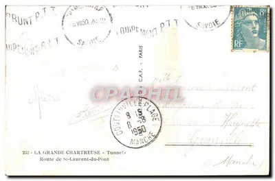 Túnel rodoviário nas montanhas — C.A.P. — n° 252 — Verso