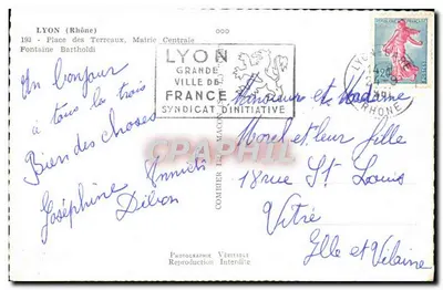 Place des Terreaux — Lyon — Mairie Centrale — Fotografia Verdadeira Proibida — Verso
