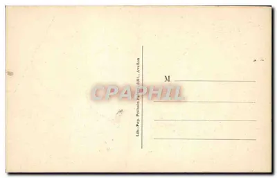 Avallon - Ansicht des Portals der Kirche Saint-Lazare (linker Seitenbereich) — Serie 181 — Verlag Ldb.-Pap. Pothain — Rückseite