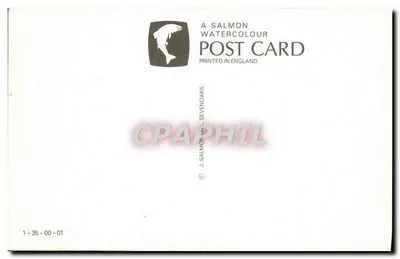 A Valle do Thames — carta ilustrada — J. Salmon Watercolour, Sevenoaks — Verso