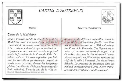 Poitiers — Pole Madeleine i Poczta Tranchée — Wydawnictwo Galerii Parizyjskich — Rewers