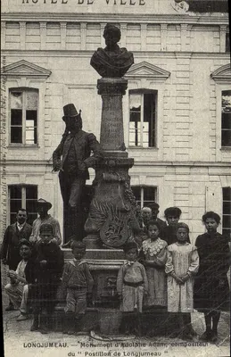 Longjumeau — Monument de Adolphe Adam, compositor do « Postillon de Longjumeau » — Éditeur Spiral, n° série CEE D2 465 56 02