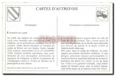 Grande Semana de Aviação da Champagne — Dia 26 de Agosto — Latham em voo (Monoplan Antoinette) — Livraria L. Michaud, Reims — Verso