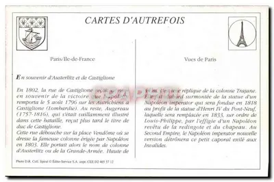 PARIS — La Rue Castiglione et la Colonne Vendôme — LL. — Verso
