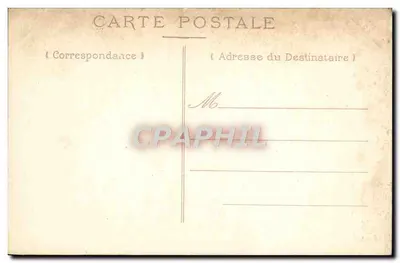 Bilhete postal antigo Senlis Ruínas do Castelo de Henri IV Enceinte gallo-romana propriedade de M. o Conde Turquet de la Boisserie — Verso