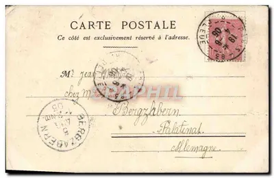 La Bourboule — une villa — Imp. Lemerier, Paris — Verso