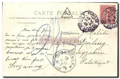 Paris - A Fonte de Saint-Michel — A. B., n°37 — Verso