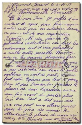 Clermont-Ferrand — Estátua de Blaise Pascal — G. d'O. — Verso