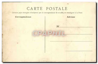 Castelo Henri IV — Senlis (Oise) — B. F., Paris — Verso