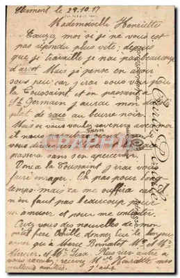 Clermont-Ferrand — Um Canto da Praça Jaude e o Puy de Dôme — editor VILLEUR, n°102 — Verso