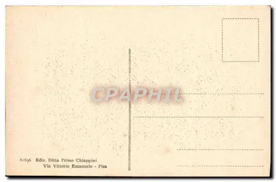Pisa - Baptysterium — widok baptysterium w Pizie — wydawca Ditta Primo Chiappini, nr 61696 — Rewers