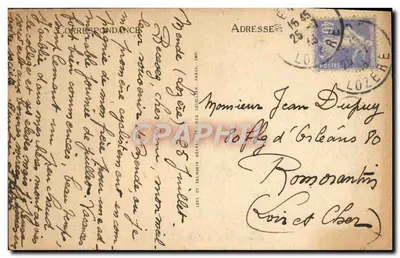 Mende — Widok przez drzewa — LL, nr 84 — Rewers