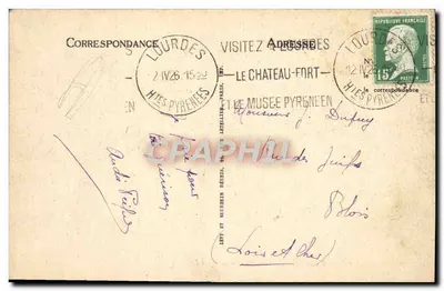 LOURDES. — Święty Michał i Bazylika. — LL — N° 96 — Rewers