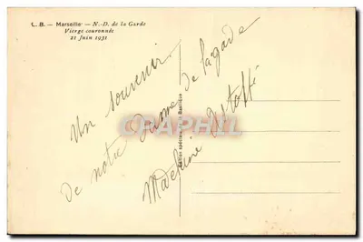 Nossa Senhora da Guarda — Virgem Coroada — Edição Especial da Basílica — Verso