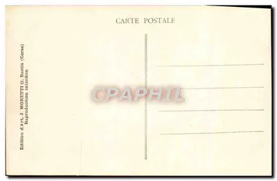 Caixão de Napoleão — Ajaccio (Córsega) — J. Moretti, n°5134 — Verso